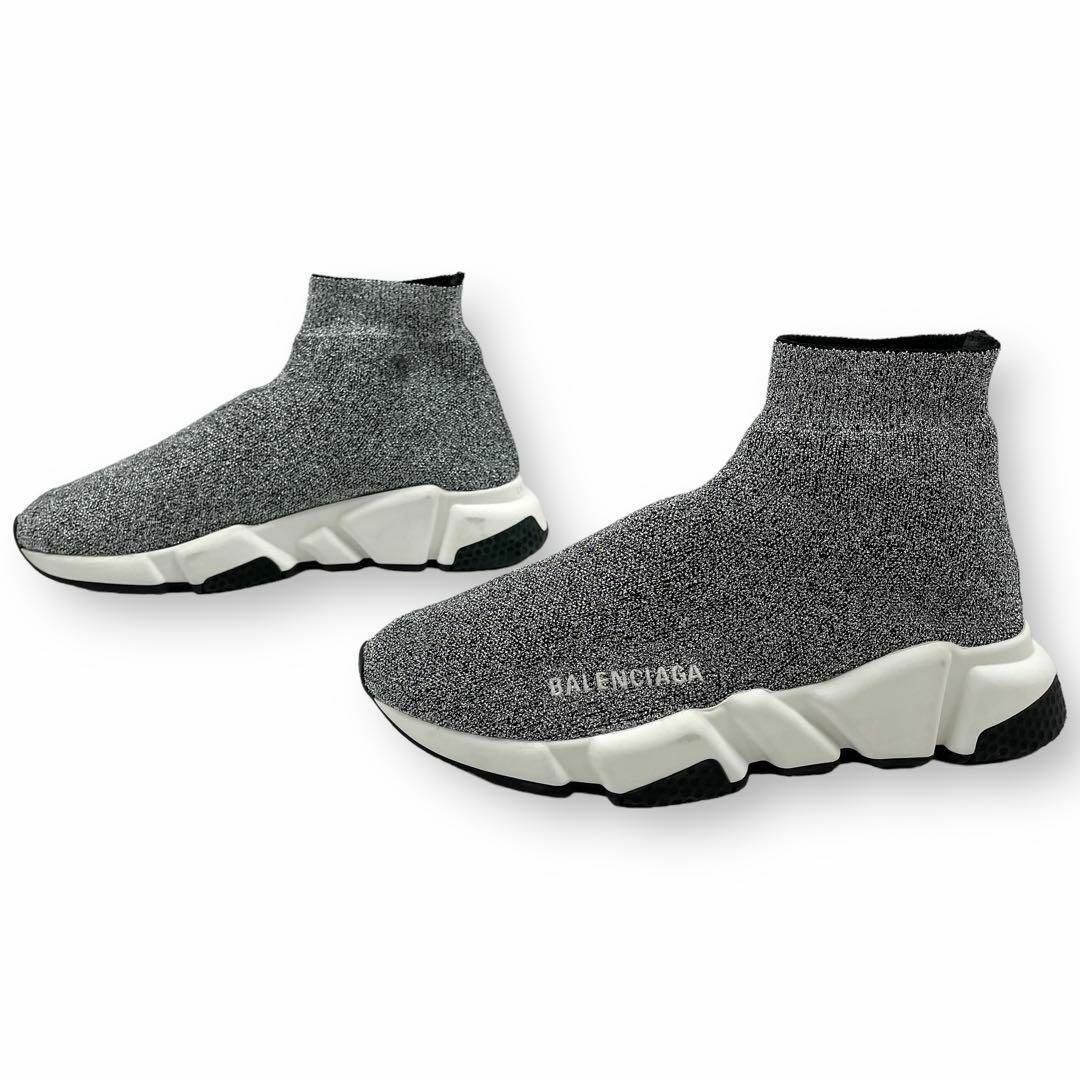 Balenciaga(バレンシアガ)の良品 バレンシアガ スニーカー スピードトレーナー シルバー 24表記 メンズの靴/シューズ(その他)の商品写真