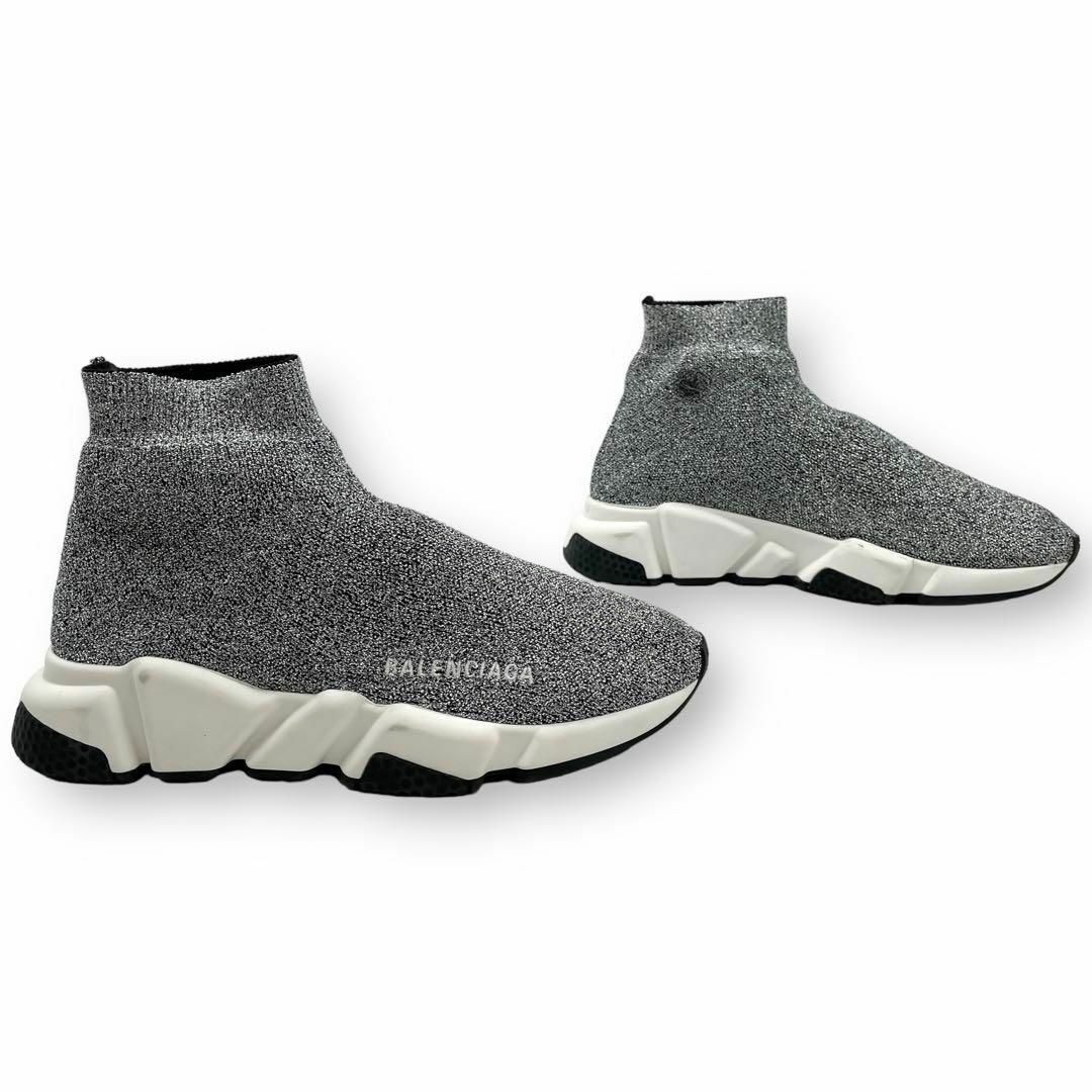 Balenciaga(バレンシアガ)の良品 バレンシアガ スニーカー スピードトレーナー シルバー 24表記 メンズの靴/シューズ(その他)の商品写真