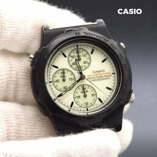 カシオ(CASIO)のCASIO クロノグラフ 腕時計 バックライト MWB-10(腕時計(アナログ))