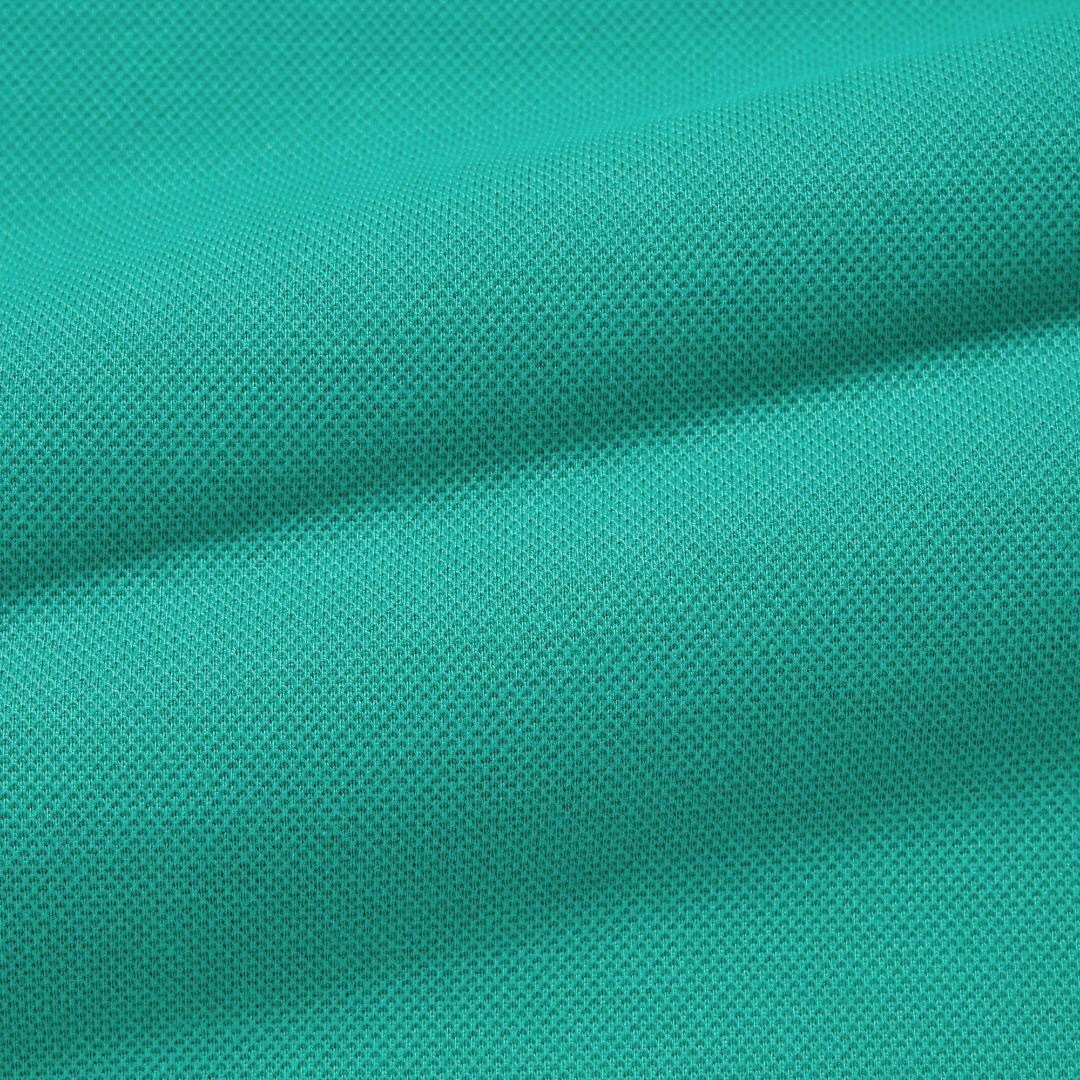 UNIQLO(ユニクロ)の新品 UNIQLO ドライカノコ襟ラインポロシャツ半袖 Mサイズ グリーン 緑色 メンズのトップス(ポロシャツ)の商品写真