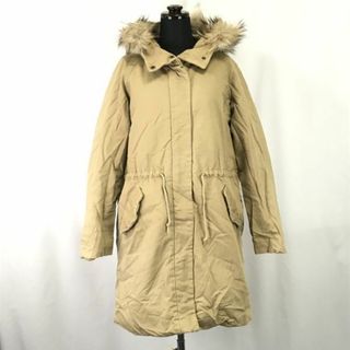 アダムエロペ/adam et rope★高比率80%/ダウンコート【38/women’s size -M/ベージュ/beige】ラクーンファー/Coat/Jacket/Jumper◆BH107#BUZZBERG(ダウンコート)