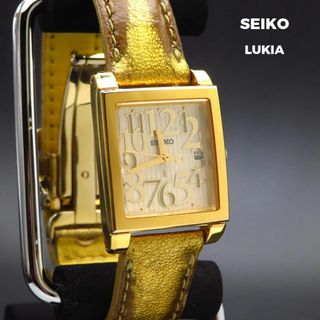 セイコー(SEIKO)のSEIKO LUKIA 腕時計 デイト ゴールド (腕時計)