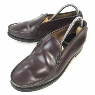 リーガル/REGAL★本革/ヴァンプローファー【24.0 EE/赤茶/BROWN】モカシン/スリッポンシューズ/ビジネス/dress shoes◆bH-150 #BUZZBERG(スリッポン/モカシン)