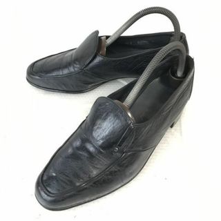 バリー(Bally)のバリー/BALLY of Switzerland★本革/ローファー/モカシン【6.5E/24.5-25.0/黒/BLACK】スイス製★ビジネス/dress shoes◆F-180 #BUZZBERG(スリッポン/モカシン)