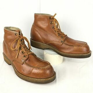 Vintage★GRABBER　スチールトゥ/ワーク/ミリタリーブーツ　サイズ6.5D/24.5　茶/ブラウン　安全靴　管No.YA220 BUZZBERG(ブーツ)