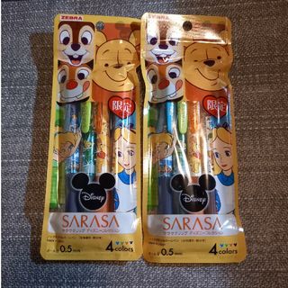 サラサ(さらさ)のゼブラ　SARASAディズニーコレクション　サラサボールペン4色新品未開封(ペン/マーカー)