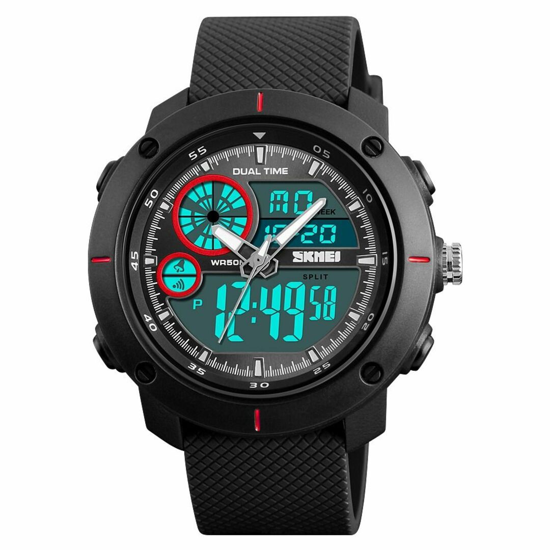 50m防水ダイバーズウォッチ デジタル腕時計デジアナ スポーツRDJ メンズの時計(腕時計(デジタル))の商品写真
