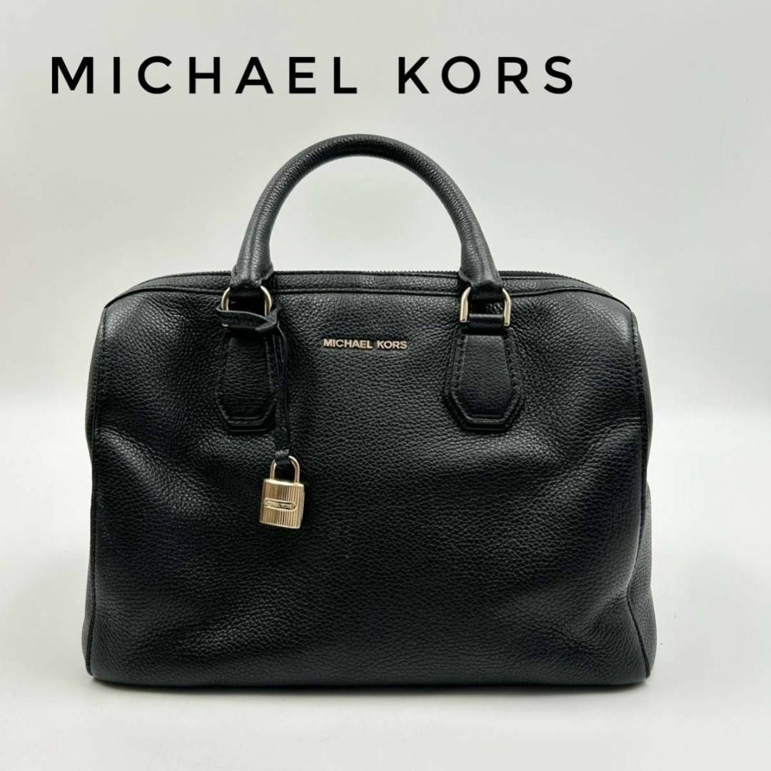 Michael Kors(マイケルコース)の☆大人気☆Michael kors ハンドバッグ レザー ブラック レディースのバッグ(ハンドバッグ)の商品写真