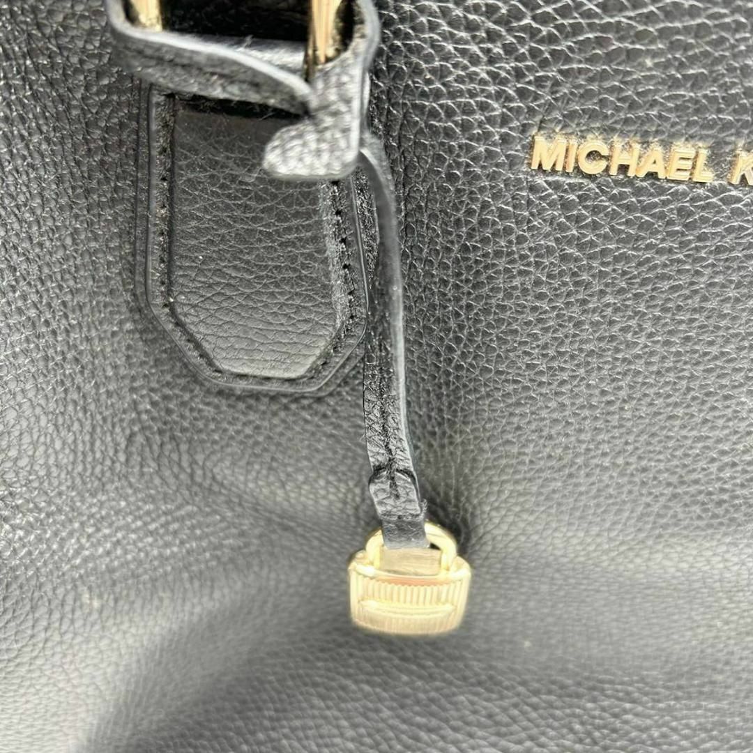 Michael Kors(マイケルコース)の☆大人気☆Michael kors ハンドバッグ レザー ブラック レディースのバッグ(ハンドバッグ)の商品写真