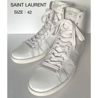 Saint Laurent - SAINT LAURENT / レザーハイカットスニーカー / SIZE:42