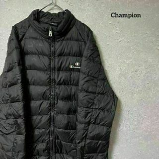 Champion チャンピオン ダウンジャケット 羽毛 ワンポイント L