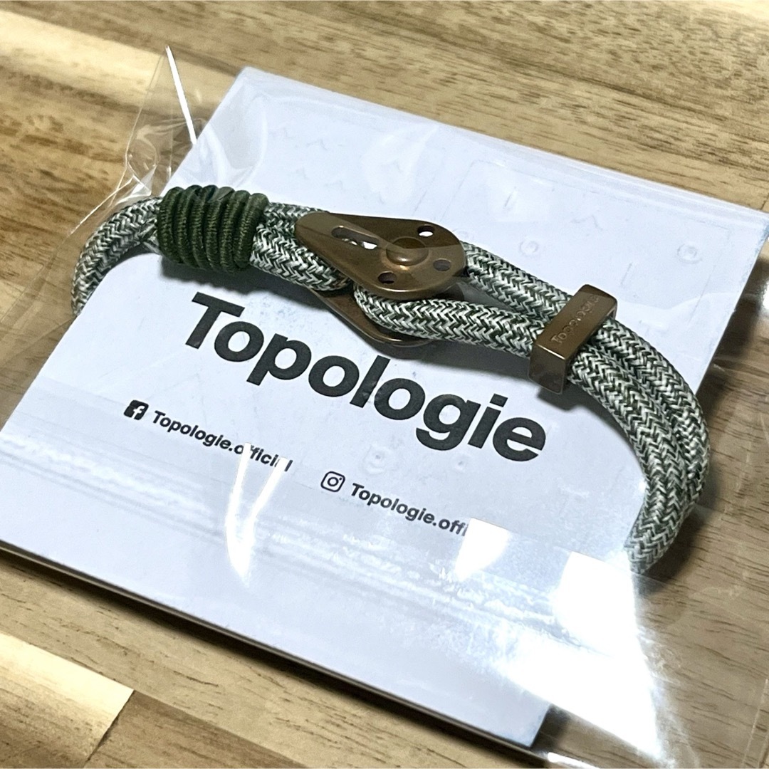 topologie トポロジー ブレスレット ヨセミテ グリーン 真鍮 メンズのアクセサリー(ブレスレット)の商品写真