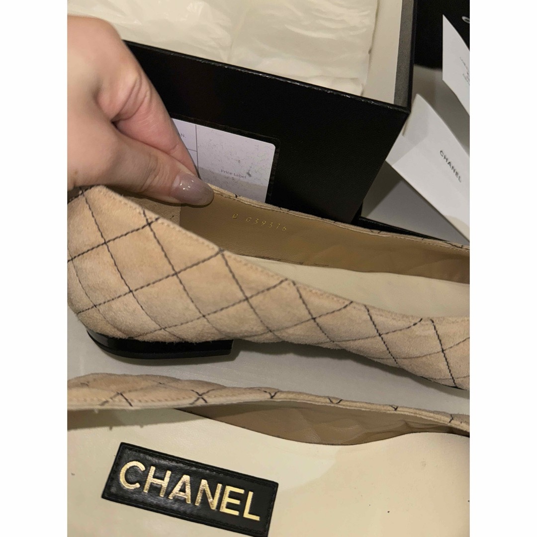 CHANEL(シャネル)の定価137,500円♥ CHANEL  フラットパンプス36.5  レディースの靴/シューズ(バレエシューズ)の商品写真
