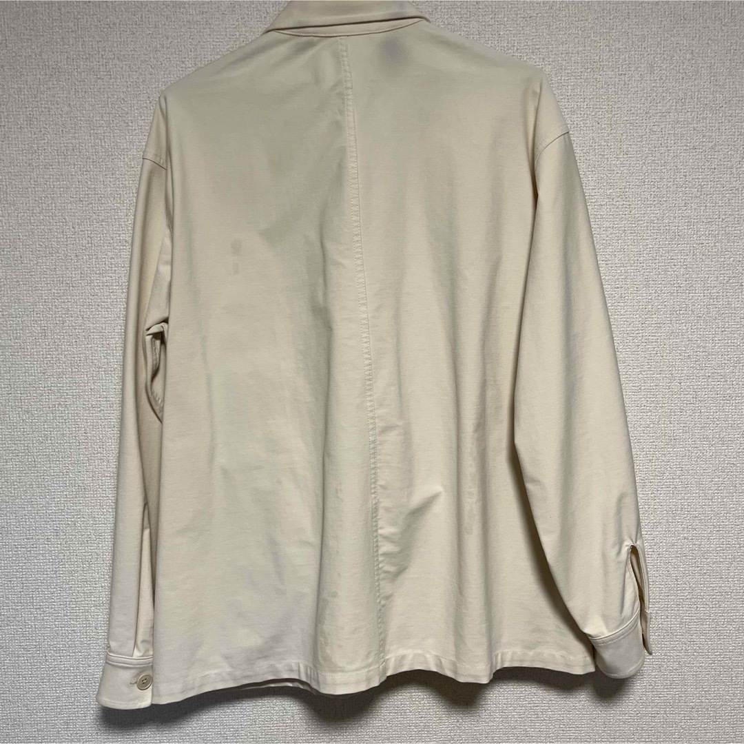 ユニクロ UNIQLO ジャケット ホワイト クリーム メンズのジャケット/アウター(ブルゾン)の商品写真