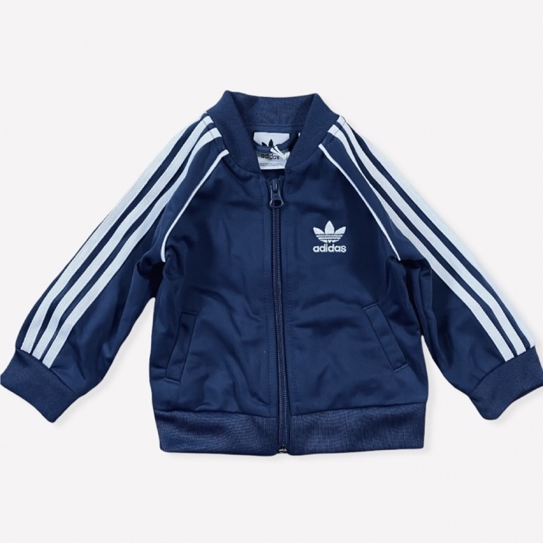 adidas(アディダス)の【ADIDAS】SUPERSTAR SUIT ベビー　ジャージ上下セット　6M キッズ/ベビー/マタニティのベビー服(~85cm)(トレーナー)の商品写真