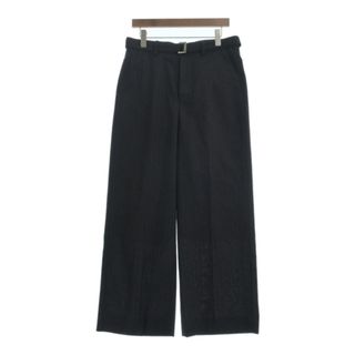 サカイ(sacai)のsacai サカイ スラックス 2(M位) 紺(ストライプ) 【古着】【中古】(スラックス)