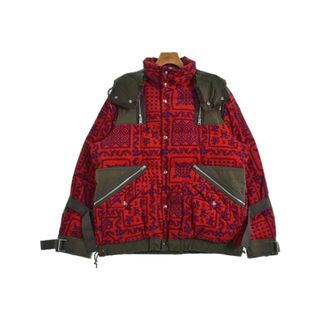 サカイ(sacai)のsacai サカイ ブルゾン（その他） 2(M位) 赤x青xカーキ 【古着】【中古】(その他)