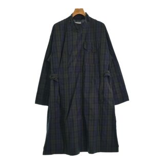 エンジニアードガーメンツ(Engineered Garments)のEngineered Garments コート S 紺x緑x黒(チェック) 【古着】【中古】(その他)