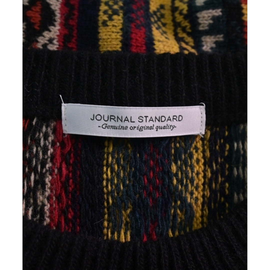 JOURNAL STANDARD(ジャーナルスタンダード)のJOURNAL STANDARD ニット・セーター M 黒x赤x黄等(総柄) 【古着】【中古】 メンズのトップス(ニット/セーター)の商品写真