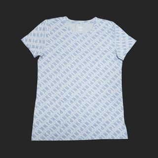 ヴィクトリアズシークレット(Victoria's Secret)の★新品★ピンク★総柄プリントTシャツ (Blue/M)(Tシャツ(半袖/袖なし))