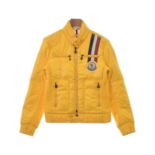 モンクレール(MONCLER)のMONCLER モンクレール ダウンジャケット/ダウンベスト 1(S位) 黄 【古着】【中古】(ダウンジャケット)