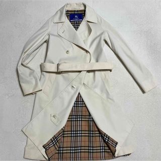 バーバリーブルーレーベル(BURBERRY BLUE LABEL)のバーバリー　ロンドン　ノバチェック　Mサイズ　スプリングコート　ベルト付き(トレンチコート)