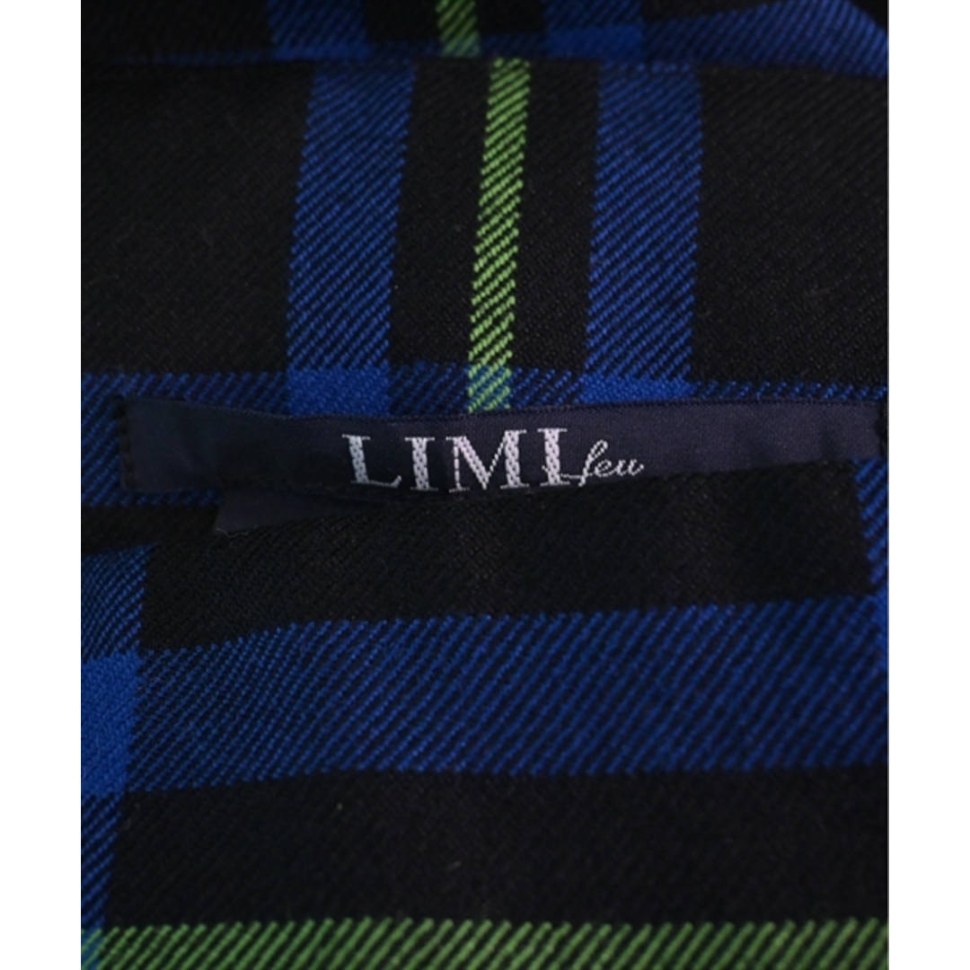 LIMI feu(リミフゥ)のLIMI feu リミフー ブラウス S 黒x青x緑(チェック) 【古着】【中古】 レディースのトップス(シャツ/ブラウス(長袖/七分))の商品写真