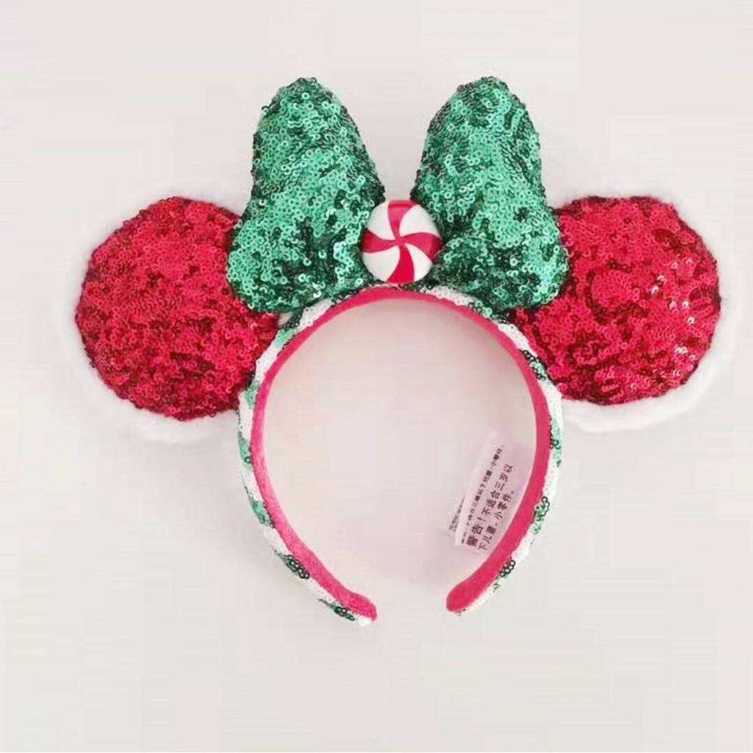 Disney(ディズニー)のPf ディズニー　カチューシャ　　キャンディ　ペッパーミント　スパンコール レディースのヘアアクセサリー(カチューシャ)の商品写真