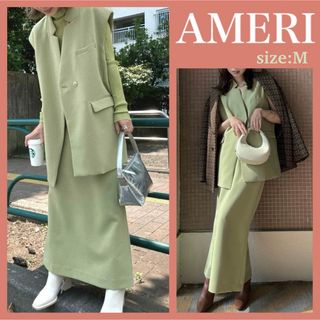 アメリヴィンテージ(Ameri VINTAGE)のAMERI アメリ/OTONA WRAP VEST SET UP DRESS(スーツ)