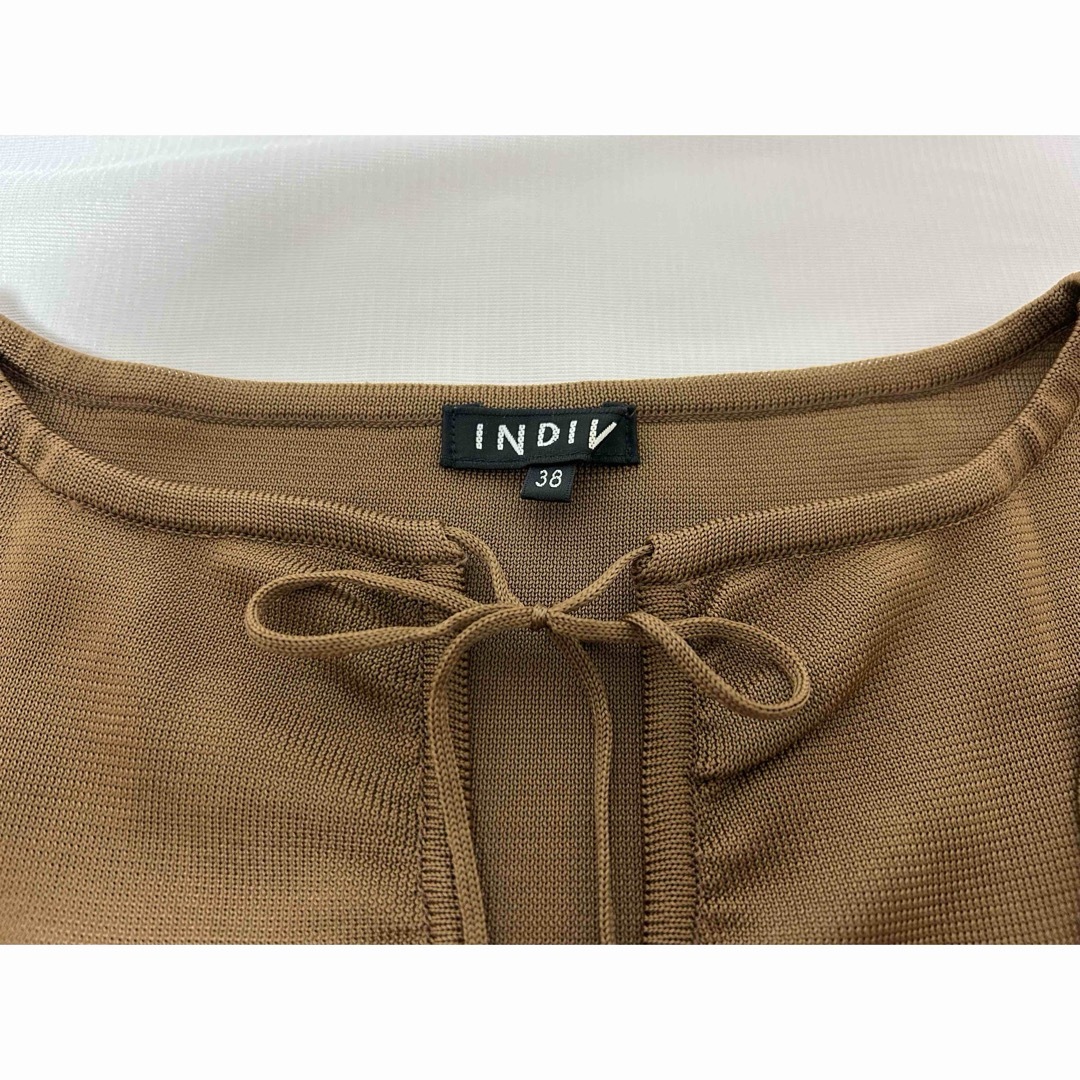 INDIVI(インディヴィ)のインディヴィ ＊ INDIVI  七分袖 デザインセーター(38) レディースのトップス(ニット/セーター)の商品写真