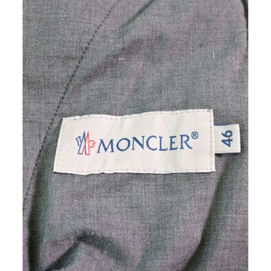 MONCLER(モンクレール)のMONCLER スラックス 46(S位) ダークグレー(ヘリンボーン) 【古着】【中古】 メンズのパンツ(スラックス)の商品写真