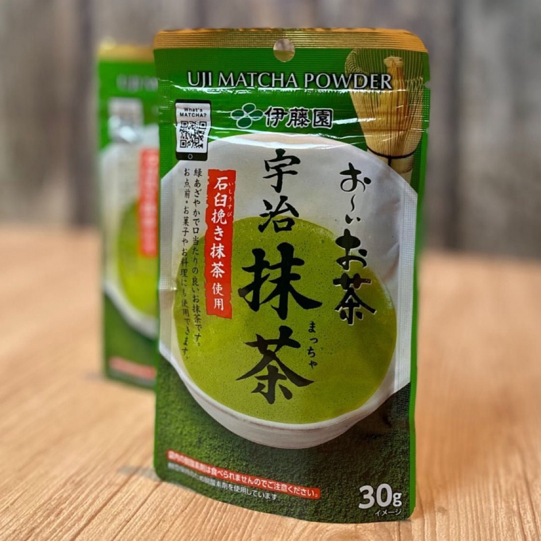 伊藤園(イトウエン)の伊藤園 宇治抹茶 石臼挽き抹茶使用 60g ( 30g × 2袋 ) おーいお茶 食品/飲料/酒の飲料(茶)の商品写真