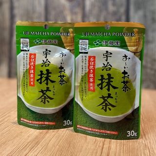 イトウエン(伊藤園)の伊藤園 宇治抹茶 石臼挽き抹茶使用 60g ( 30g × 2袋 ) おーいお茶(茶)