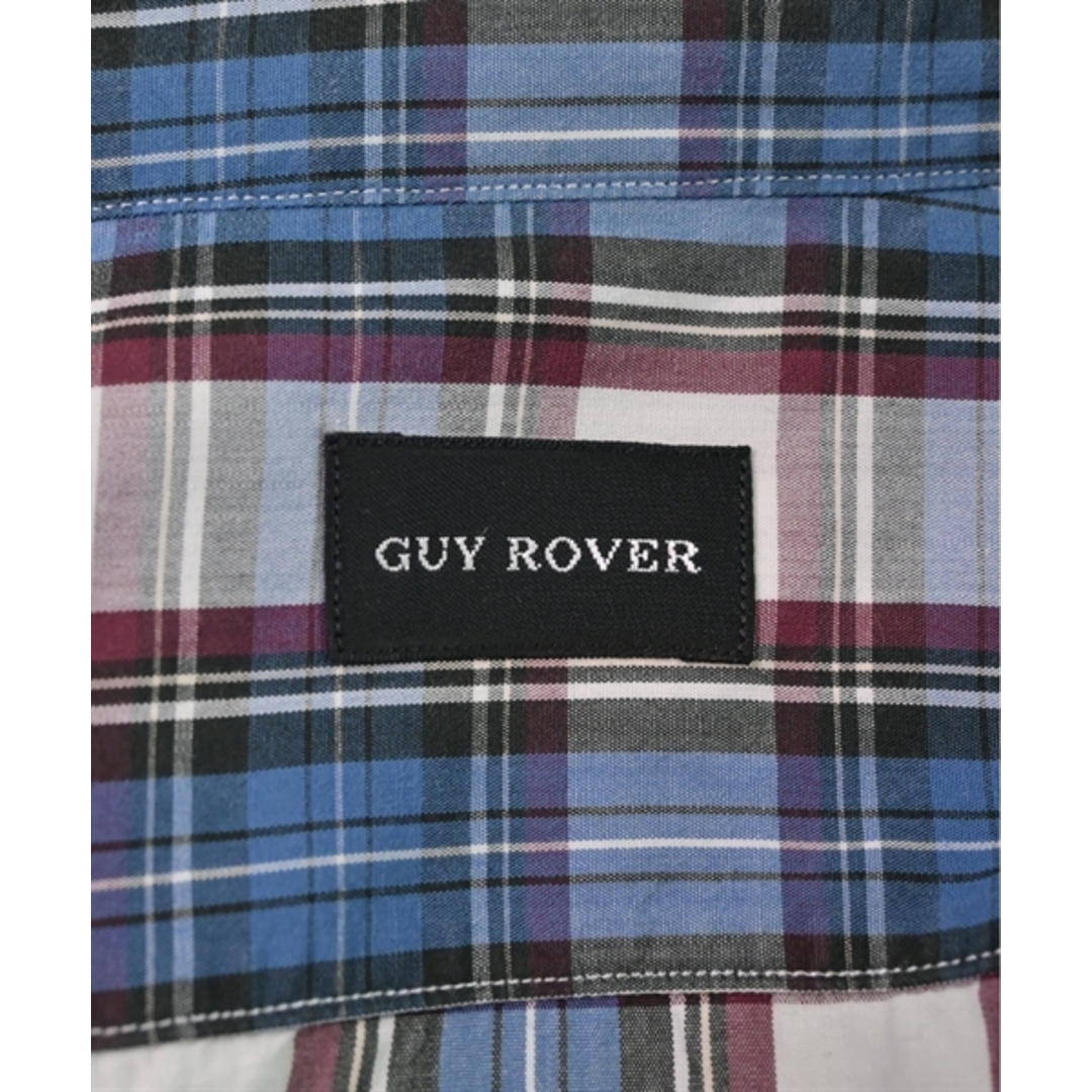 GUY ROVER(ギローバー)のGUY ROVER ギローバー カジュアルシャツ S 青x白x紫(チェック) 【古着】【中古】 メンズのトップス(シャツ)の商品写真