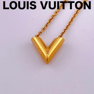 ルイヴィトン(LOUIS VUITTON)の【美品】ルイヴィトン M61083 ネックレス・エセンシャルV ゴールド(ネックレス)