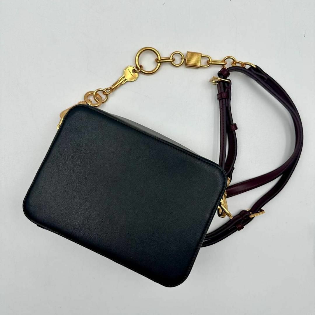 Charles and Keith(チャールズアンドキース)の☆新品☆ CHARLES&KEITH ショルダーバッグ 黒 ブラック レザー 革 レディースのバッグ(ショルダーバッグ)の商品写真