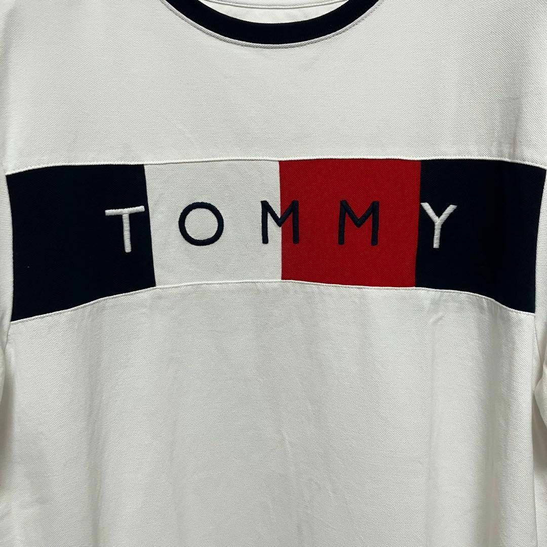 TOMMY HILFIGER(トミーヒルフィガー)の【TOMMY HILFIGER】トミー Tシャツ Lサイズ お洒落 メンズのトップス(Tシャツ/カットソー(半袖/袖なし))の商品写真
