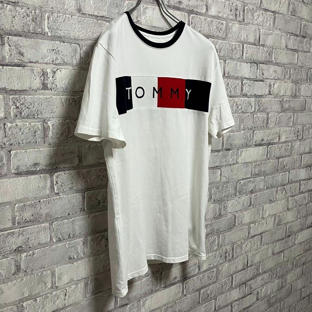 TOMMY HILFIGER(トミーヒルフィガー)の【TOMMY HILFIGER】トミー Tシャツ Lサイズ お洒落 メンズのトップス(Tシャツ/カットソー(半袖/袖なし))の商品写真