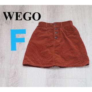 WEGO - WE GO スカート　F コーデュロイ　オレンジ