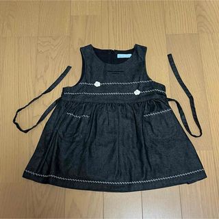 ポンポネット(pom ponette)の【ワンピース】pom ponette ブラック 90サイズ(ワンピース)