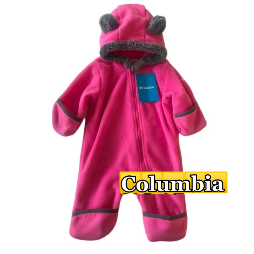 Columbia(コロンビア)の【Columbia】Baby くま耳　フリースカバーオール キッズ/ベビー/マタニティのベビー服(~85cm)(カバーオール)の商品写真