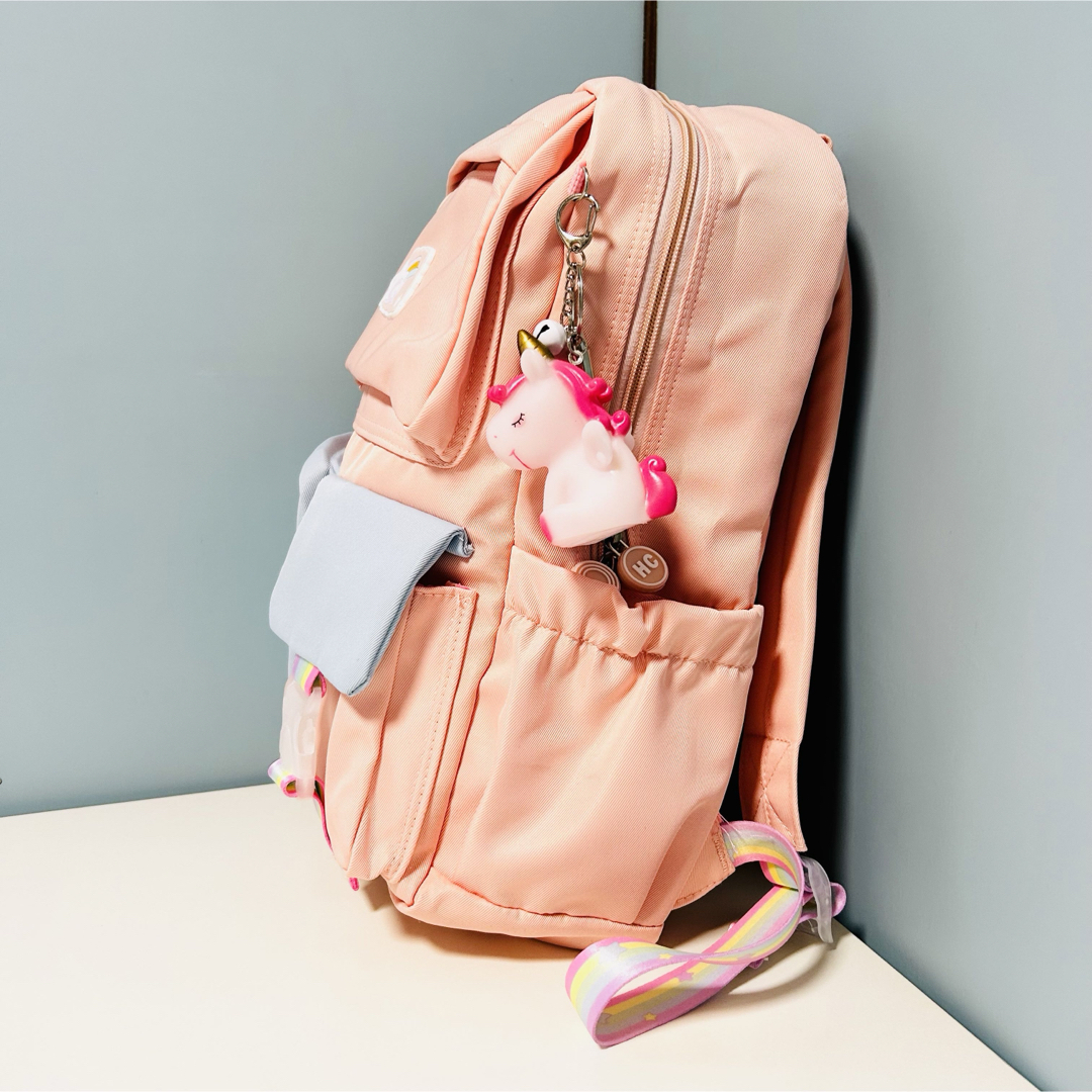 リュックサック キッズ ピンク ピクニック ユニコーン 軽量 かわいい パープル レディースのバッグ(リュック/バックパック)の商品写真