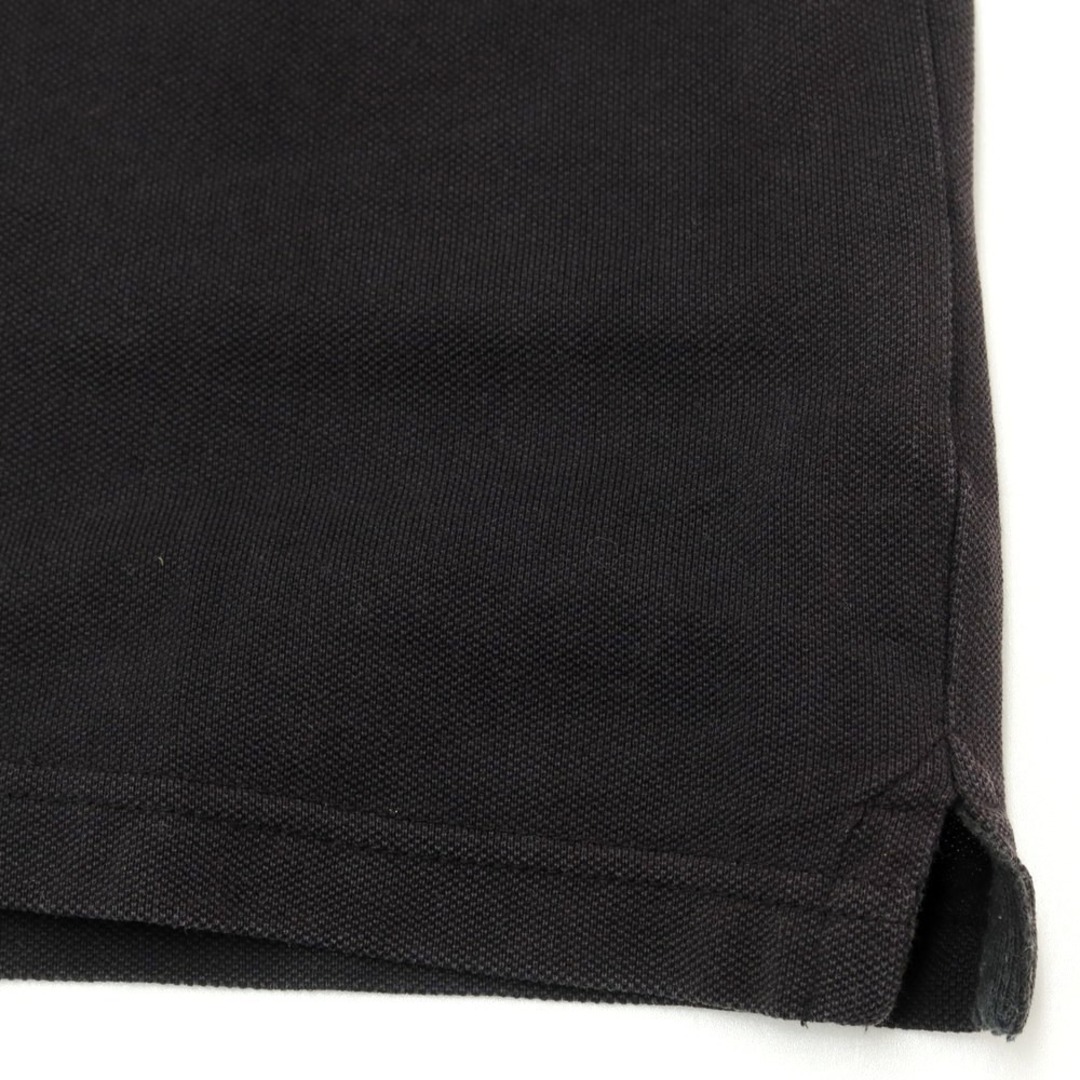 MONCLER(モンクレール)の【中古】モンクレール MONCLER コットン 鹿の子 半袖ポロシャツ ブラック【サイズS】【メンズ】 メンズのトップス(ポロシャツ)の商品写真