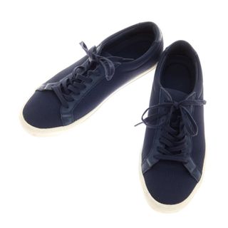 LACOSTE - 【中古】ラコステ LACOSTE ナイロン ローカット スニーカー ネイビー【サイズUS10.5】【メンズ】