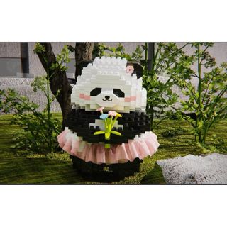 ジャイアントパンダNo.1花花 ナノブロック466pcs(積み木/ブロック)