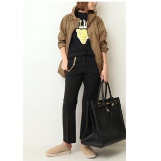 ゴールデングース(GOLDEN GOOSE)のゴールデングース　クロップド　スラックスパンツ　ブラック　40 新品(クロップドパンツ)