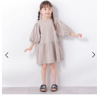 シップスキッズ(SHIPS KIDS)のSHIPS any: 7分袖 ギャザー ワンピース(ワンピース)