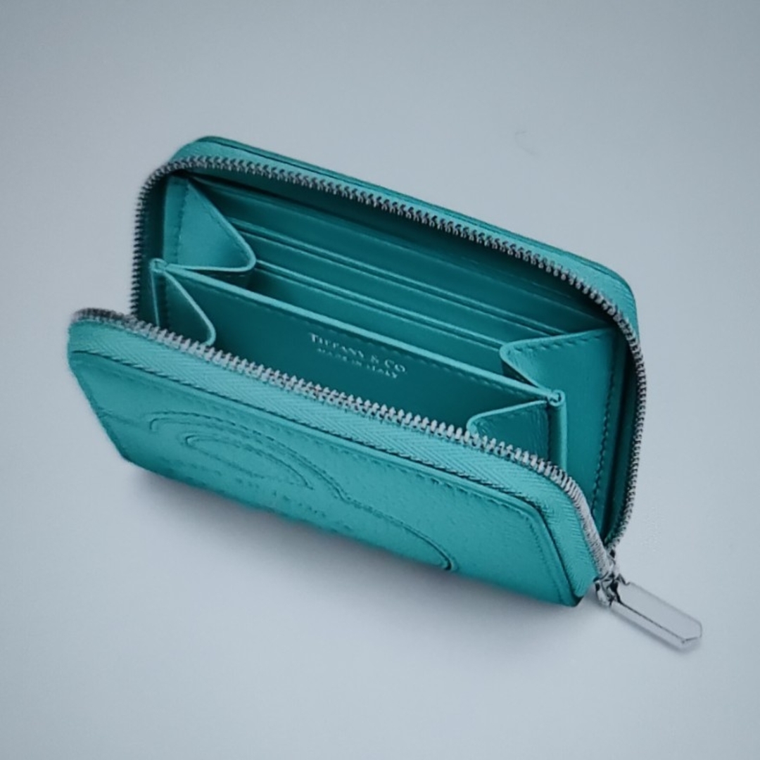 Tiffany & Co.(ティファニー)のティファニースモール ジップ ウォレット　ティファニーブルー レザー レディースのファッション小物(財布)の商品写真