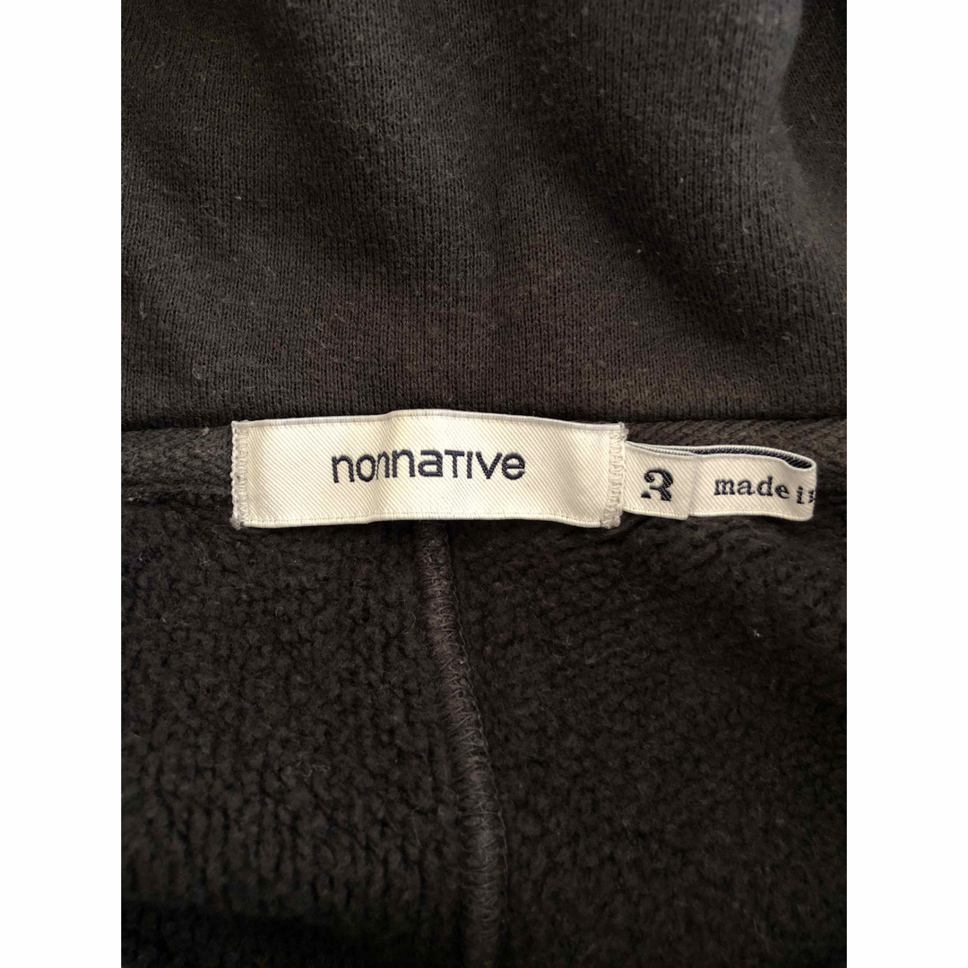 nonnative(ノンネイティブ)のnonnative DWELLER HOODED HALF ZIP SWEAT黒 メンズのトップス(パーカー)の商品写真