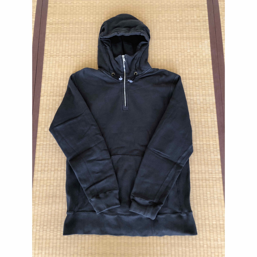 nonnative(ノンネイティブ)のnonnative DWELLER HOODED HALF ZIP SWEAT黒 メンズのトップス(パーカー)の商品写真